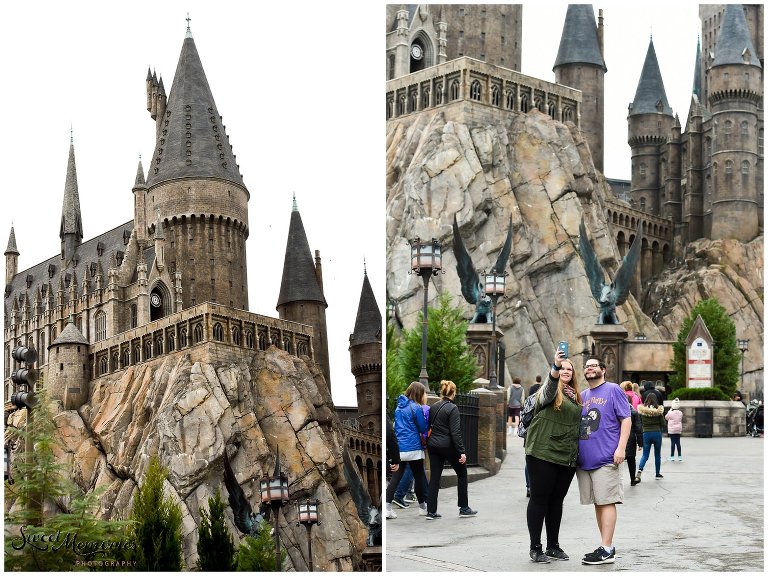 Zachary and Sara's Proposal at the Wizarding World of Harry Potter was a dream come true for this photographer, and for the bride-to-be. Fellow Harry Potter fans, these two came down to Orlando for a little vacation. Little did Sara know that she would be saying "yes" to the man of her dreams in front of Hogwarts!