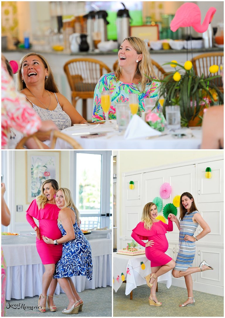 What's more fitting than a Florida-based mommy-to-be having a tropical baby shower? Decked out with flamingos, lemons, tropical colors, and plants at the Hillsboro Club, it was the perfect way to celebrate Blair and her baby, Harlow!