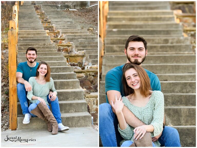 Mabry and Jacob's engagement session at Shiraz Garden prior to the proposal but post-falling in love! Aren't they the cutest?!