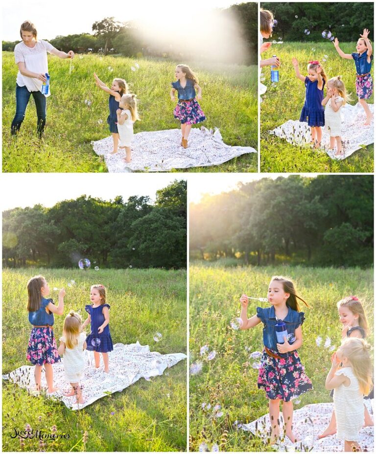 I always encourage bringing bubbles to family sessions!
