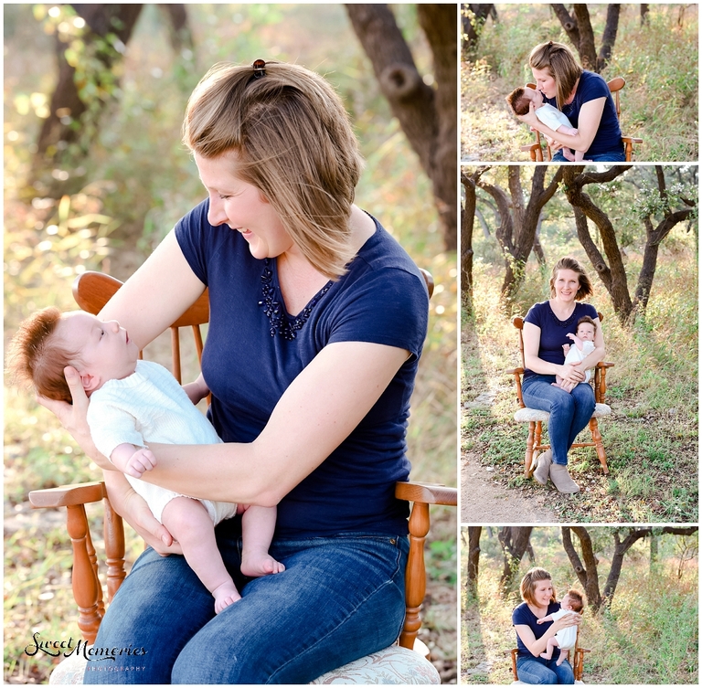 Some sweet moments with mom and baby boy.